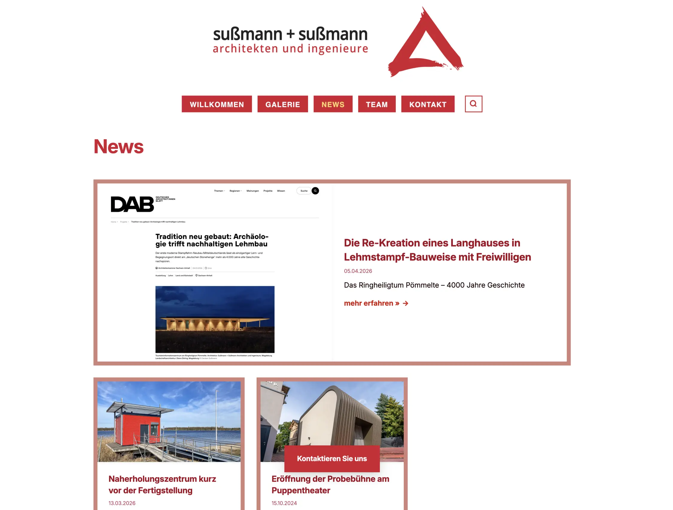 Webseite sußmann + sußmann 2026